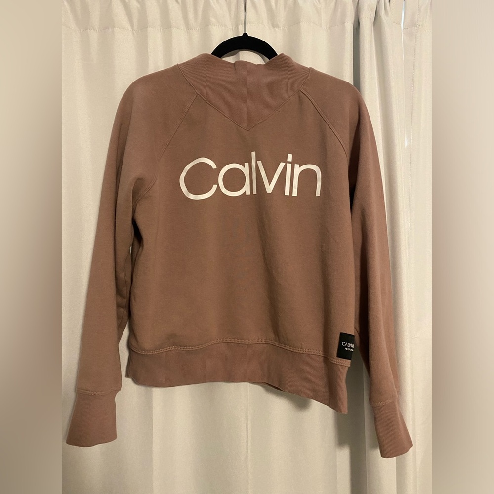 Rose Calvin Klein performance crew neck